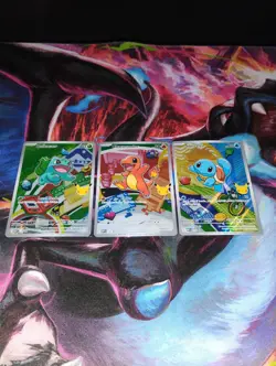 Pokemon First Partner Illustration Collection Series 1 Kanto Gen 1 Starters Set - Image 1