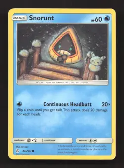 Snorunt 47/236 Common Cosmic Eclipse Pokemon Near Mint - Image 1