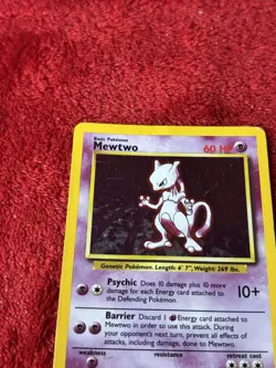 Mewtwo 010/102 Base Set Holo Wotc Pokemon Card 1999 Hp - Image 3