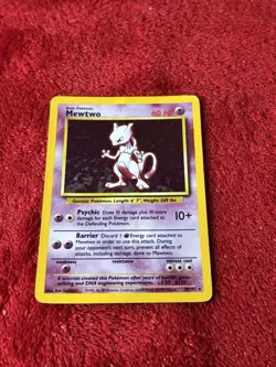 Mewtwo 010/102 Base Set Holo Wotc Pokemon Card 1999 Hp - Image 5