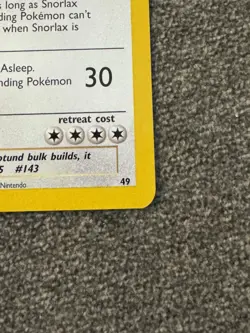 Snorlax WOTC Black Star Promo #49 LP + - Great Condition - Vintage Pokemon - Image 4