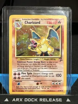Charizard Base Set 2 Holo Rare Card 4/102 Excellent Condition. WOTC. SWIRL 💫 - Image 1