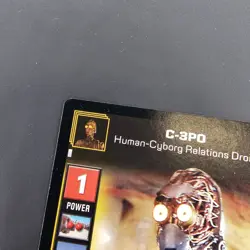 C-3PO HUMAN-CYBORG RELATIONS DROID STAR WARS YOUNG JEDI CCG RARE Card 3 SWCCG - Image 3