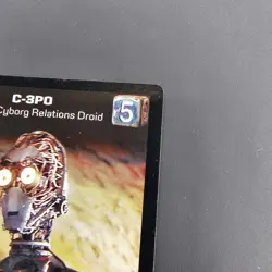 C-3PO HUMAN-CYBORG RELATIONS DROID STAR WARS YOUNG JEDI CCG RARE Card 3 SWCCG - Image 4