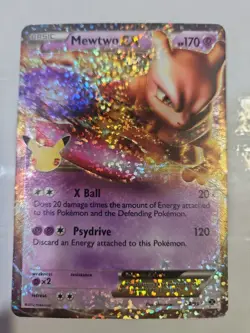 Pokemon Mewtwo ex 54/99 Celebrations Holo 170 HP X Ball Psydrive Lp - Image 1