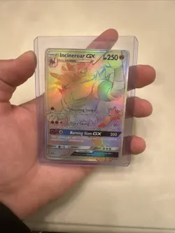 Pokemon Incineroar GX 147/145 Rainbow Guardians Rising NM-LP. Very clean - Image 1