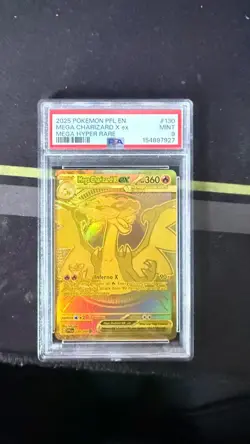 2025 POKEMON PHANTASMAL FLAMES MEGA CHARIZARD X EX PSA 9 - W/ Gold GradedGuard🔥 - Image 1
