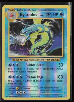 Gyarados 34/108 Holo Rare Evolutions Pokemon Reverse Holo Moderately Played - Image 1