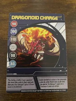 Bakugan Cards | Dragonoid Charge 8/18McD | Ability Card Mcdonalds - Image 1