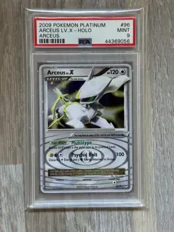 2009 Pokemon Platinum Arceus LV.X #96 PSA 9 Mint - Image 1