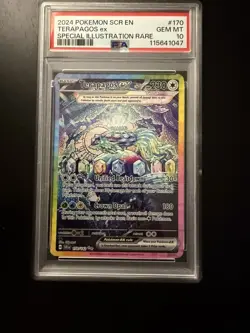 Terapagos ex 170/142 Special Illustration Rare Stellar Crown English PSA 10 - Image 1