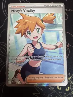 The Pokemon Company Misty’s Vitality 111/084 Ultra Rare Holo EN 2024 - Image 1