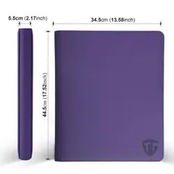 16 Pockets Trading Card Zipper Binder for 1000+ Cards| Secure Side Loading Po... - Image 5