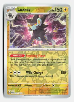 Luxray 071/193 Rare Paldea Evolved Reverse Holo Near Mint - Image 1