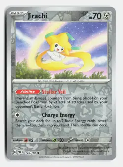 Jirachi 126/182 Common Paradox Rift Reverse Holo Near Mint - Image 1