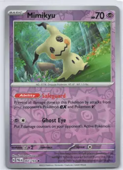 Mimikyu 097/193 Rare Paldea Evolved Pokemon TCG Reverse Holo NM - Image 1