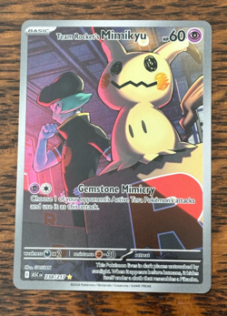 POKEMON TCG TEAM ROCKET'S MIMIKYU 238/217 ASCENDED HEROES ILLUSTRATION RARE HOLO - Image 1