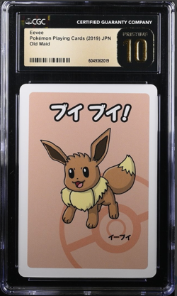 CGC 10 Pristine Eevee Old Maid 2019 Japanese Card - Image 1