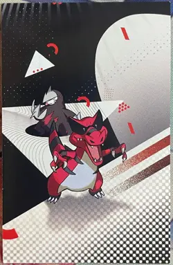 Krookodile Excadrill Mini Tin Card - Black Bolt White Flare Pokemon 2025 - Image 1