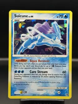 Pokemon Cracked Ice Suicune 19/132 Secret Wonders Holo Rare Eng 2007 - Image 1