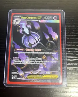 Mega Chandelure EX 115/084 PBL English Holo Secret Rare MEGA Pokemon TCG - Image 1