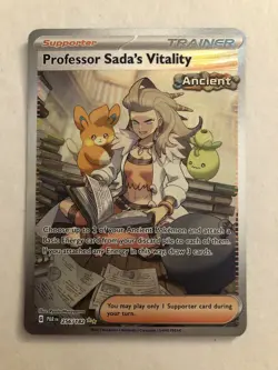 Professor Sada's Vitality - 256/182 - Pokemon Paradox Rift Illustration - Image 1