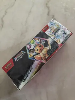 Pokemon Prismatic Evolutions Surprise Box + Booster Bundle Sam’s Club Exclusive - Image 1