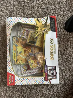 Pokemon TCG Scarlet & Violet 3.5 Pokemon 151 Zapdos Ex Box-Box has some damage - Image 1