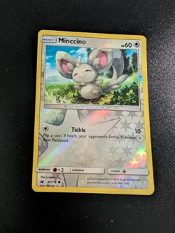 Minccino 85/111 Common Crimson Invasion Pokemon Reverse Holo Near Mint - Image 1