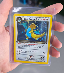 WotC Dark Dragonite 5/82 Team Rocket Holo Rare English 70 HP Stage 2 2000 - Image 1