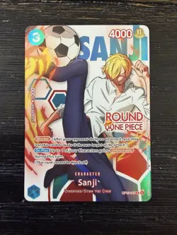 Round 1 Sanji English One Piece Promo OP15-047 In Hand! - Image 1