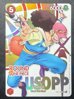 Round1 X One Piece Card Game OP11-003 Usopp Character Card - Image 1