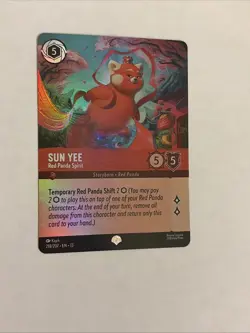 Disney Lorcana Sun Yee- Red Panda Spirit Epic Foil Attack Of The Vine - Image 1