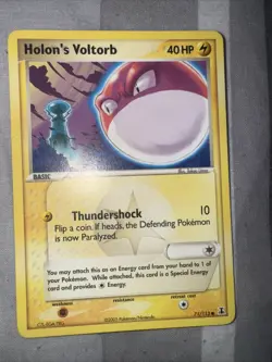 Holon's Voltorb 71/113 EX Delta Species Pokemon Card Non Holo Rare Near Mint - Image 1