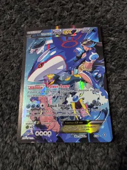 Team Aqua's Kyogre EX 6/34 Double Crisis Holo MP - Image 1