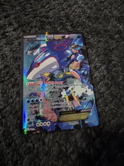 Team Aqua's Kyogre EX 6/34 Double Crisis Holo MP - Image 2