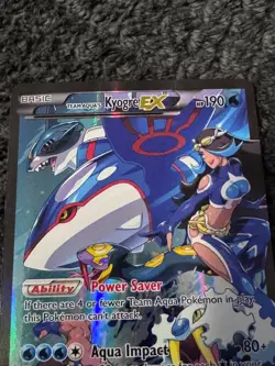 Team Aqua's Kyogre EX 6/34 Double Crisis Holo MP - Image 5