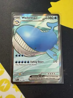 Pokemon Wailord EX 097/084 Pitch Black Card NM - Image 1