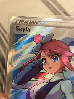 Pokemon TCG Skyla Trainer Shining Fates Holo Full Art Ultra Rare Card 072/072 - Image 3