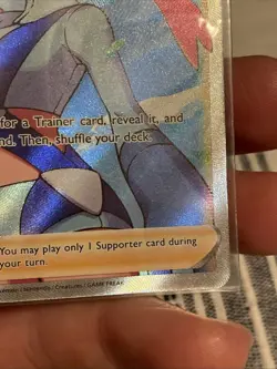 Pokemon TCG Skyla Trainer Shining Fates Holo Full Art Ultra Rare Card 072/072 - Image 5