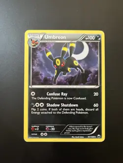 Umbreon 61/108 Pokemon Card TCG Dark Explorers - LP - Image 1