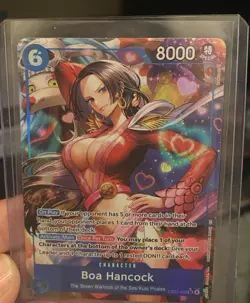Bandai One Piece Card Game Boa Hancock EB03-026 Character 8000 6 Cost Holo - Image 1