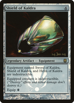 Shield of Kaldra #139 (Foil) (MP) Prerelease Cards PRE Magic MTG - Image 1