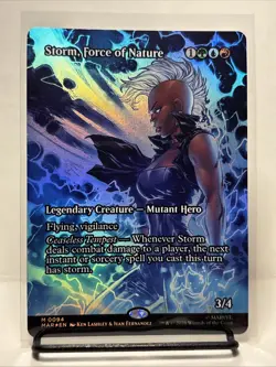 Storm, Force of Nature (Foil) [Borderless] Marvel Universe Eternal-Legal M MTG - Image 1