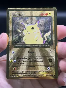 Pokemon TCG Celebrations Pikachu Gold Metal Card 58/102 UPC Promo English - Image 3