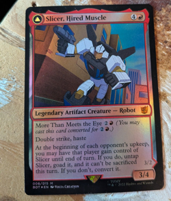 MTG Slicer, Hired Muscle - Universes Beyond: Transformers NM FOIL - Image 1