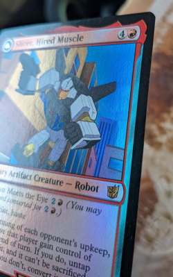 MTG Slicer, Hired Muscle - Universes Beyond: Transformers NM FOIL - Image 3