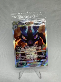 Pokemon TCG Lucario VSTAR SWSH291 Holo Promo Card Sealed - Image 1