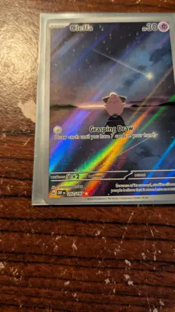 Pokemon Card Obisidian Flames Illustration Rare Lot (LP+) Ninetales Cleffa - Image 4