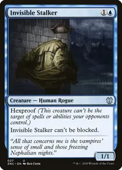 MTG - Invisible Stalker - Zendikar Rising Commander - X1 - (LP) - - Image 1